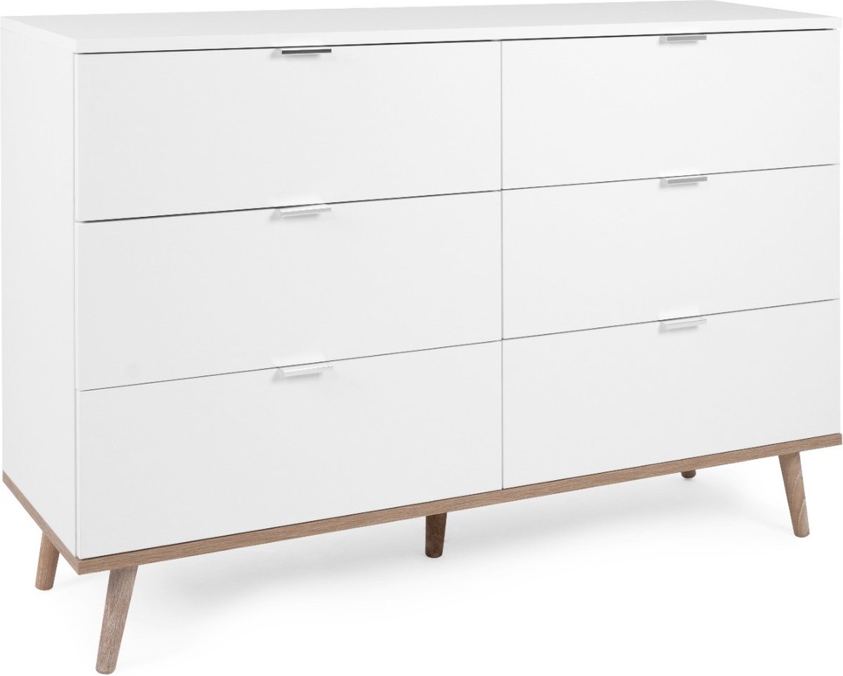 Finori Göteborg Commode - 6-lades - wit