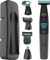 Rasoir multifonctionnel 5 en 1 pour le corps et le visage avec fonction étanche et autonomie longue durée