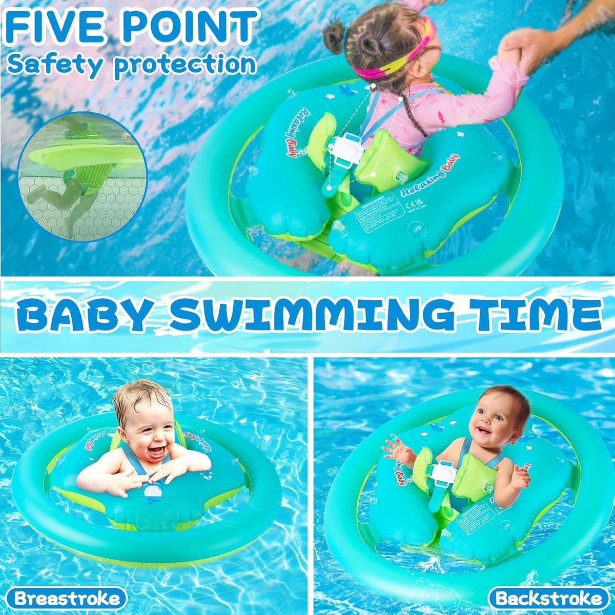 Konges Slojd / Konges Sløjd Swim Ring Baby Lemon Opblaasbare Zwemband Voor Babys Babyzwemband Wit Met Citroen