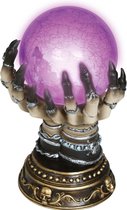 Halloween Kristallen Bol Plasma Bol Heks Hemelse Kristallen Bol Knipperende Kristallen Bol voor Halloween Decoratie (Bruin