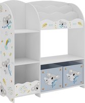 Bol.com Kinderkast Lysekil open kast 100x93x30 cm Koala motief [en.casa] aanbieding