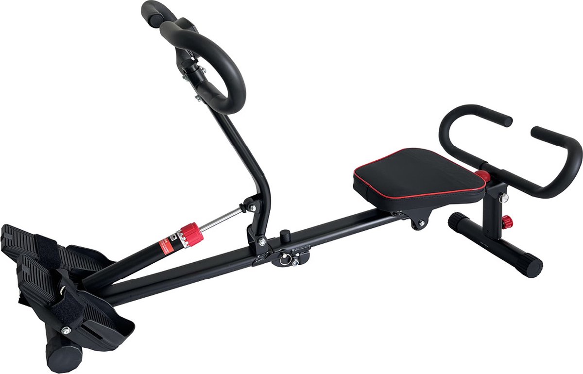 Orange Gym, inklapbare Roeitrainer – Roeimachine – Roeiapparaat – 12 weerstandsniveaus – Digitaal display – Fitnessapparaat voor thuis