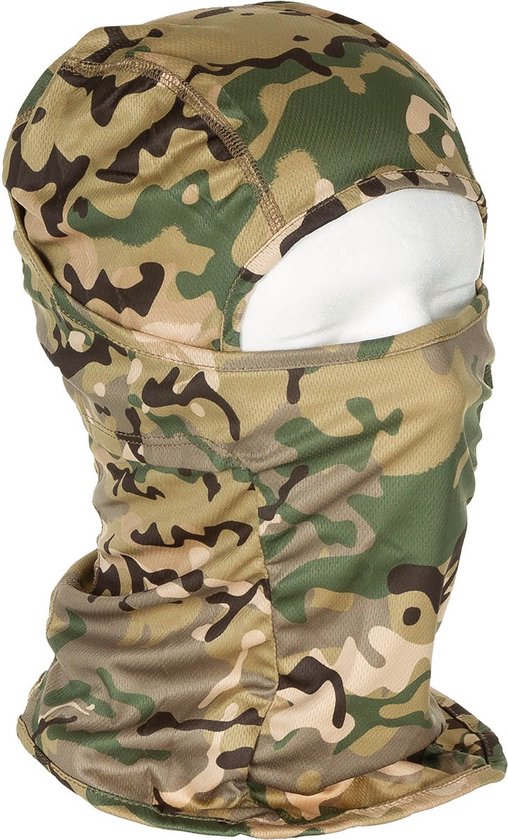 MFH Balaclava / Bivakmuts 1-gaats, "Mission", polyester, MTP Operation-camo