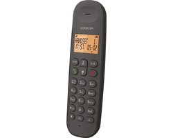 Logicom - ILOA 155T - Huistelefoon Draadloos - Met Antwoordapparaat - 1 Handset - Met Speaker - Dect-telefoon - Zwart