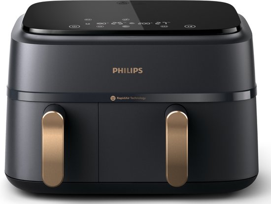 Philips 3000 serie NA352/04 – Airfryer – 9L – Dubbele mand