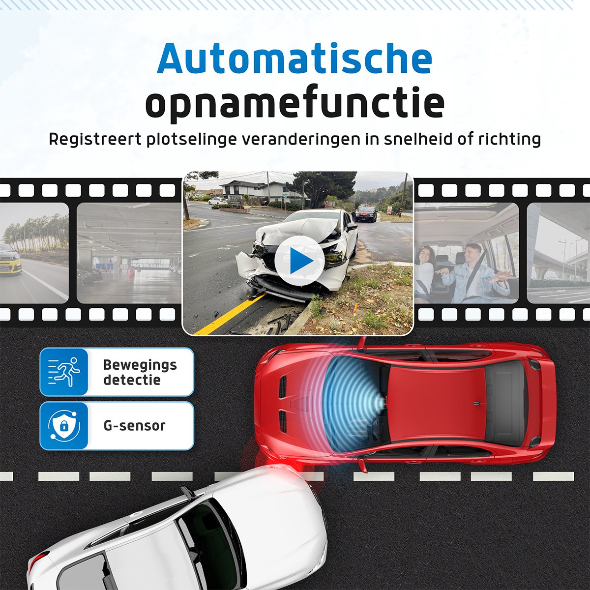 Fleau Tech Dashcam Voor Auto 3 in 1 - Model - Micro SD-kaart 32 GB thumbnail 4