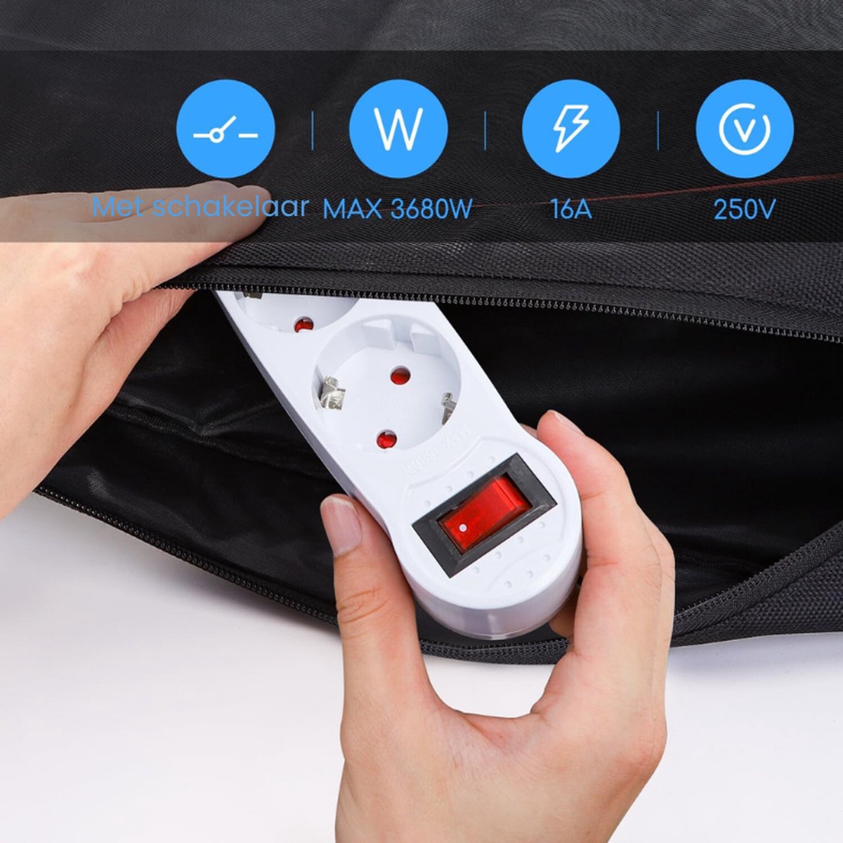 UNIDAPT stekker/stopcontact USA adapter, reisadapter stopcontact EU naar VS Amerika reisstekker stekkeradapter met 3 USB-poorten 1 type-C poort voor Amerika, Canada, Mexico, stroomadapter Schuko adapter wit