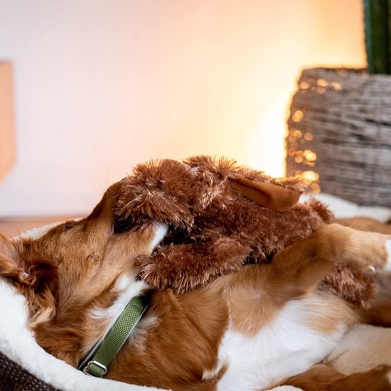 Keel Toys Pluche Labrador Aan Riem Wit Honden Knuffel 30