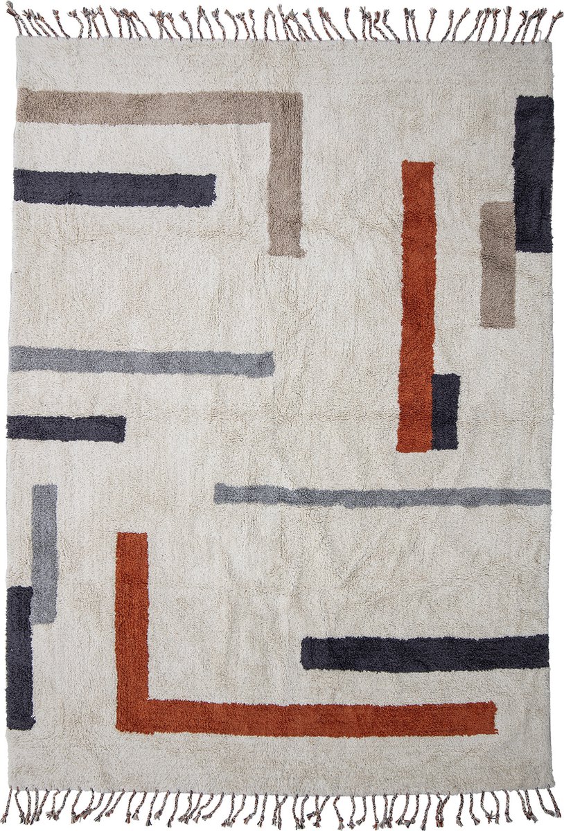 Jue Vloerkleed - Beige - Katoen