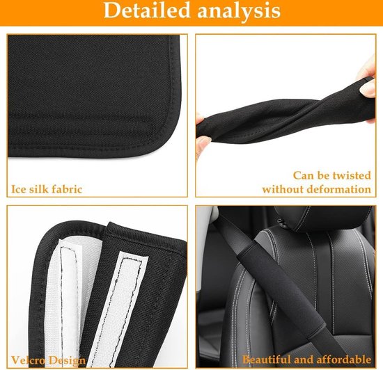 Authentieke schapenvacht autogordelpad 2 stuks, zachte gordelhoes voor schouderkussen, nekkussenbeschermer, auto-accessoires van echte natuurlijke merinowol (MIsty grijs Authentieke schapenvacht autogordelpad 2 stuks, zachte gordelhoes voor schouderkussen, nekkussenbeschermer, auto-accessoires van echte natuurlijke merinowol (MIsty grijs
