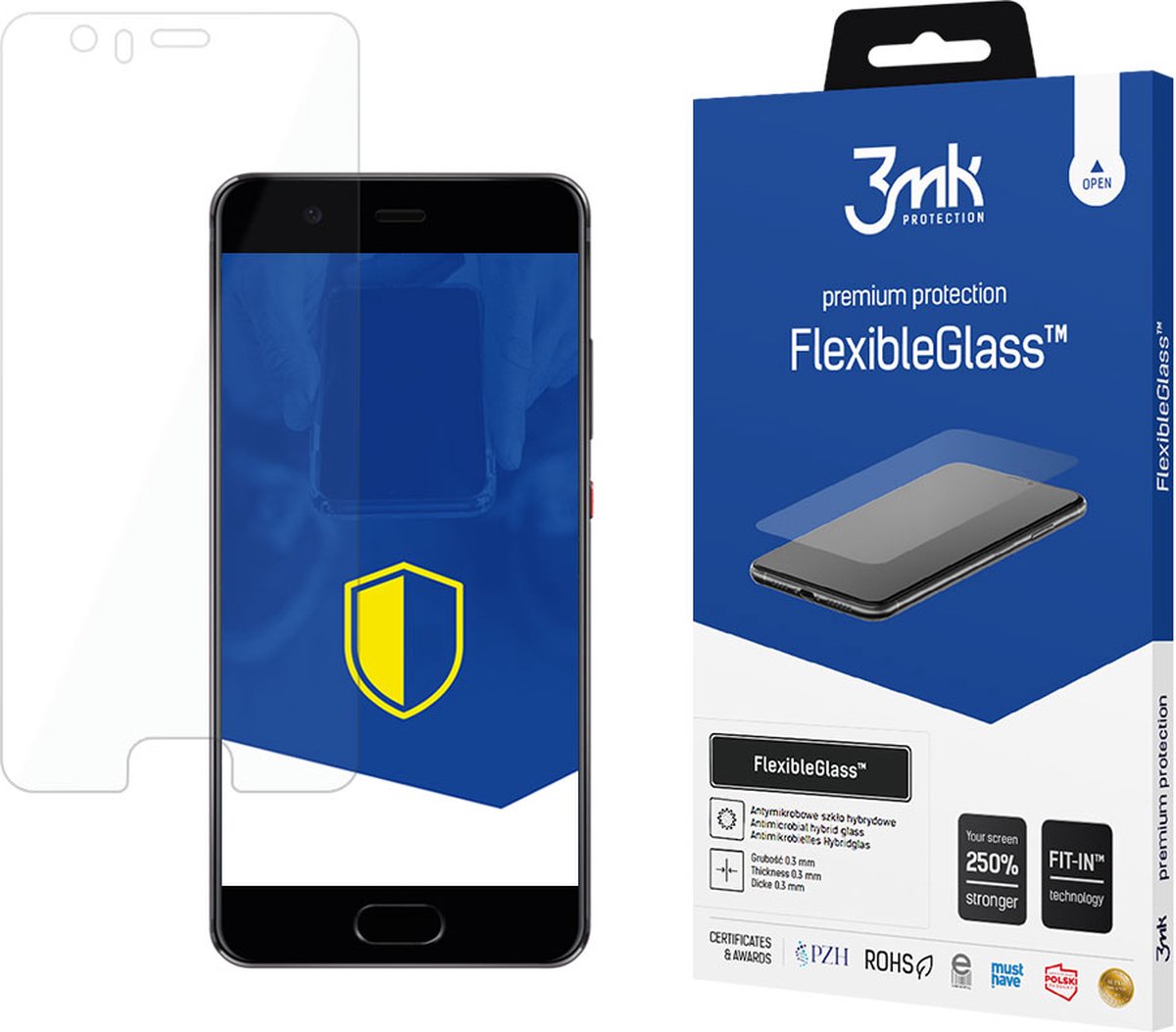 Huawei P10 Plus - 3mk FlexibleGlass