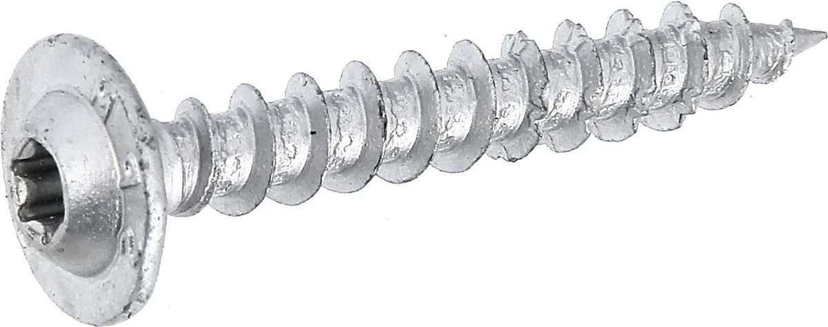 Houtschroeven Speed | Ruspert zilver | Ø7 x 50 mm | set van 50