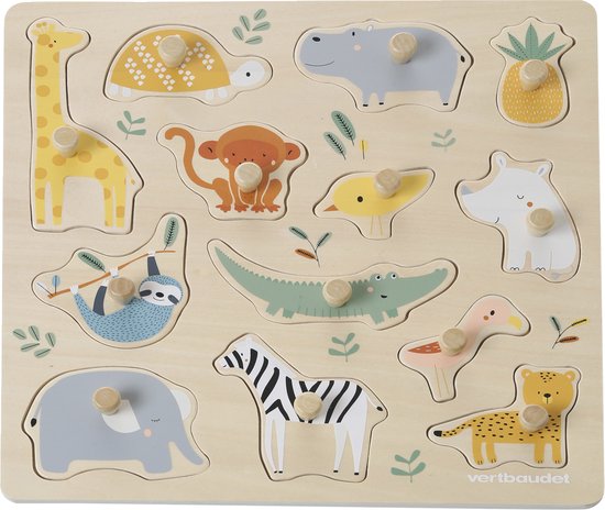 Vertbaudet Puzzle met jungle-knopen van VER — afbeelding 2