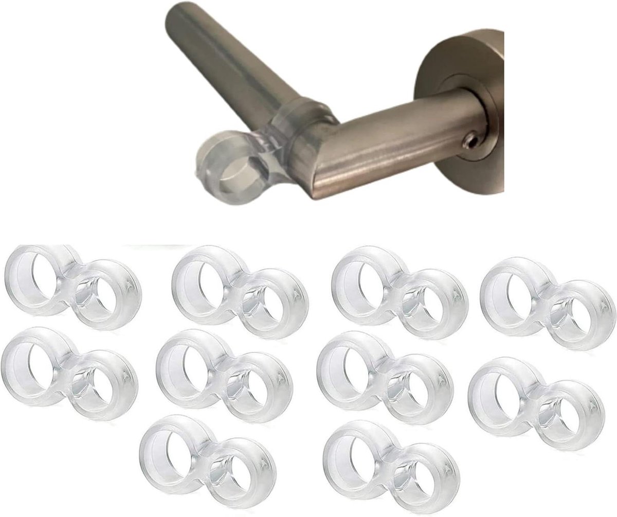 Deurstopper transparant deurklinkbuffer deurklinkstopper set van 5 - deurklinkbescherming