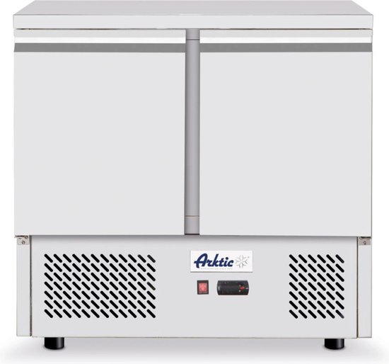Arktic Koelwerkbank - KitchenLine - Energiezuinig - 300L - 2 Deuren 1/1 GN - -2°C/+8°C - Geforceerd - 900x700x880mm