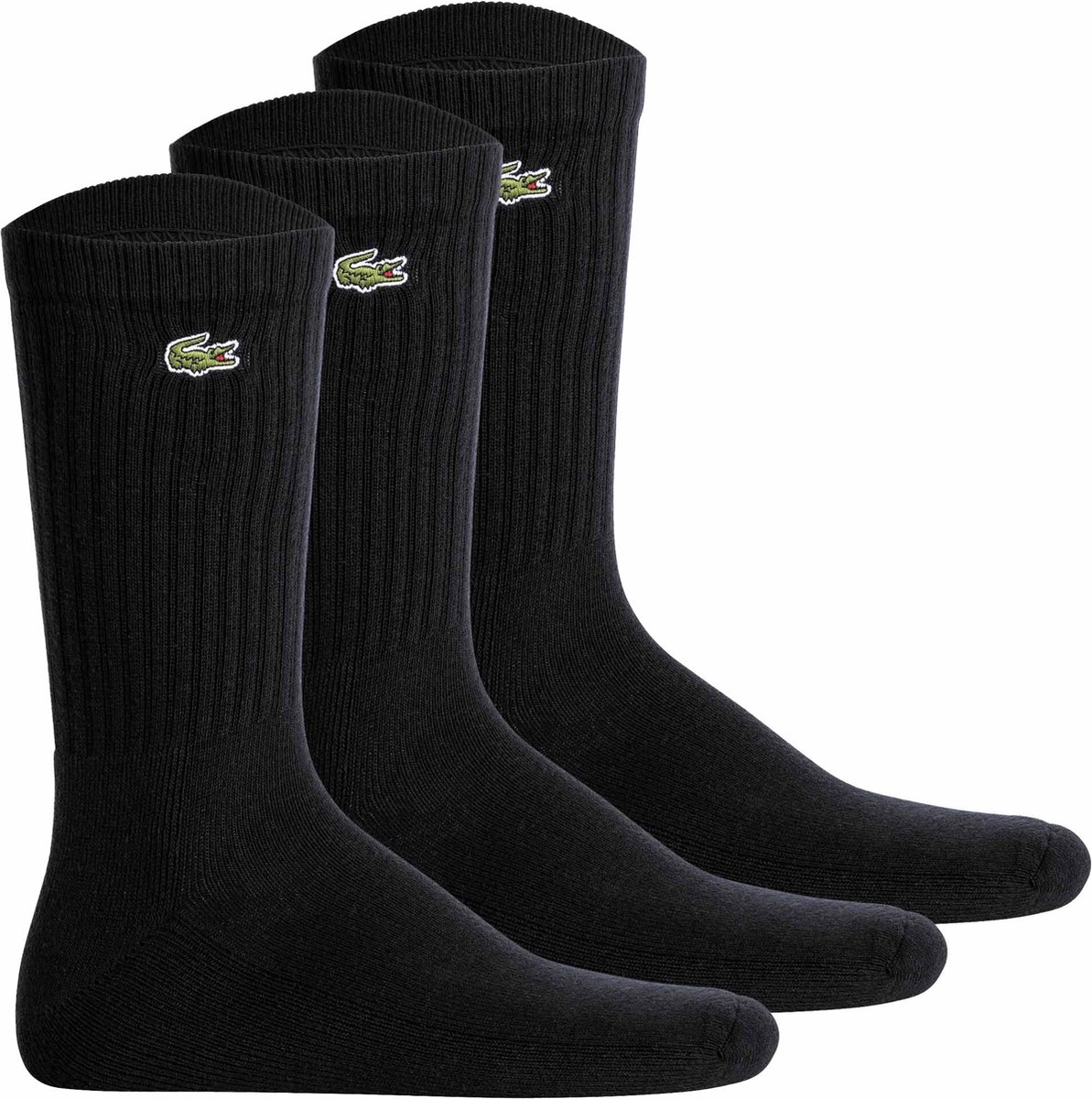 LACOSTE Sokken Set van 3 Zwart