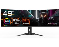 Gigabyte AORUS CO49DQ - Curved OLED Ultrawide Gaming Monitor - 144Hz - 49 inch
