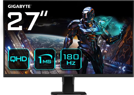 Gigabyte GS27QA - QHD IPS Gaming Monitor - 180hz - 27 inch