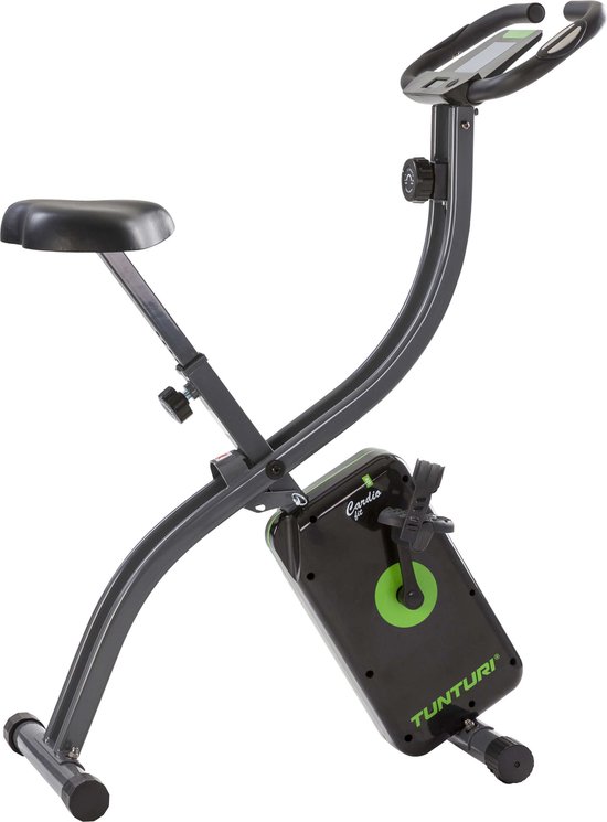 Foto: Tunturi cardio fit b20 x bike hometrainer fitnessfiets fietstrainer opvouwbaar verstelbaar 8 weerstandsniveaus