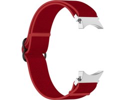 Nylon bandje - geschikt voor Samsung Galaxy Watch 7 / Watch FE / Watch 6 / Watch 6 Classic / Watch 5 / Watch 5 Pro / Watch 4 / Watch 4 Classic - rood