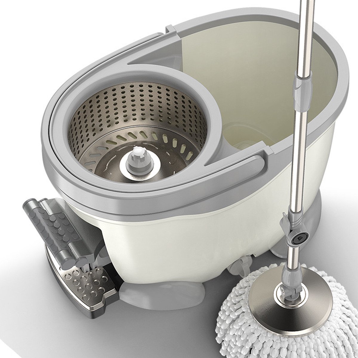 Dweil - Dweilsysteem - Vloerwisser - Emmer met wringer - dweil, emmer, Handy Mop - Dweilsysteem - Vloerwisser - Emmer met wringer -