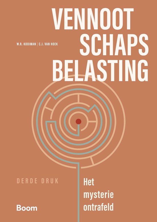 Boom fiscale studieboeken - Vennootschapsbelasting - cover