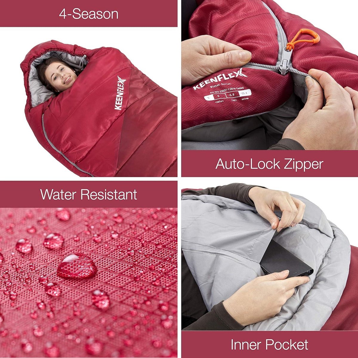 KEENFLEX Tente de Camping 1-2 Personnes83 - Sport