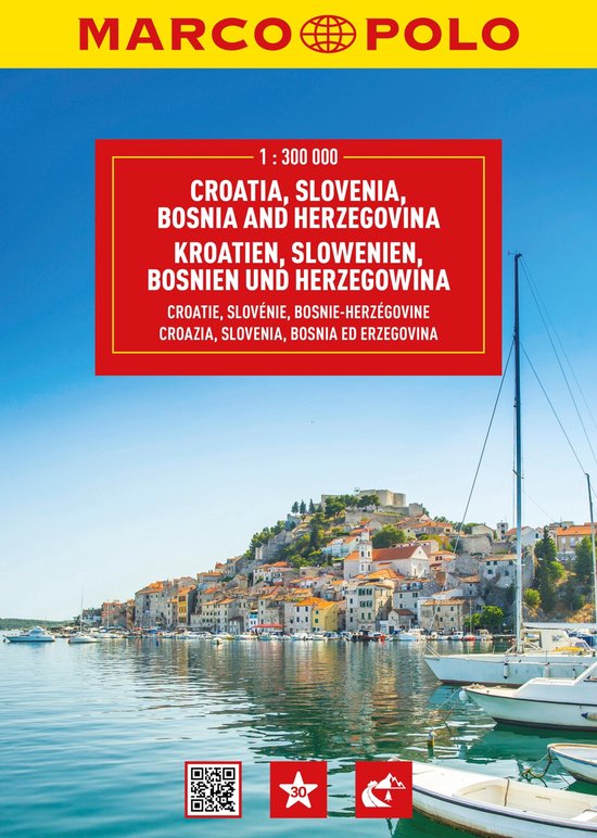 Marco Polo Atlassen - Kroatië, Slovenië, Bosnië Wegenatla ... - cover