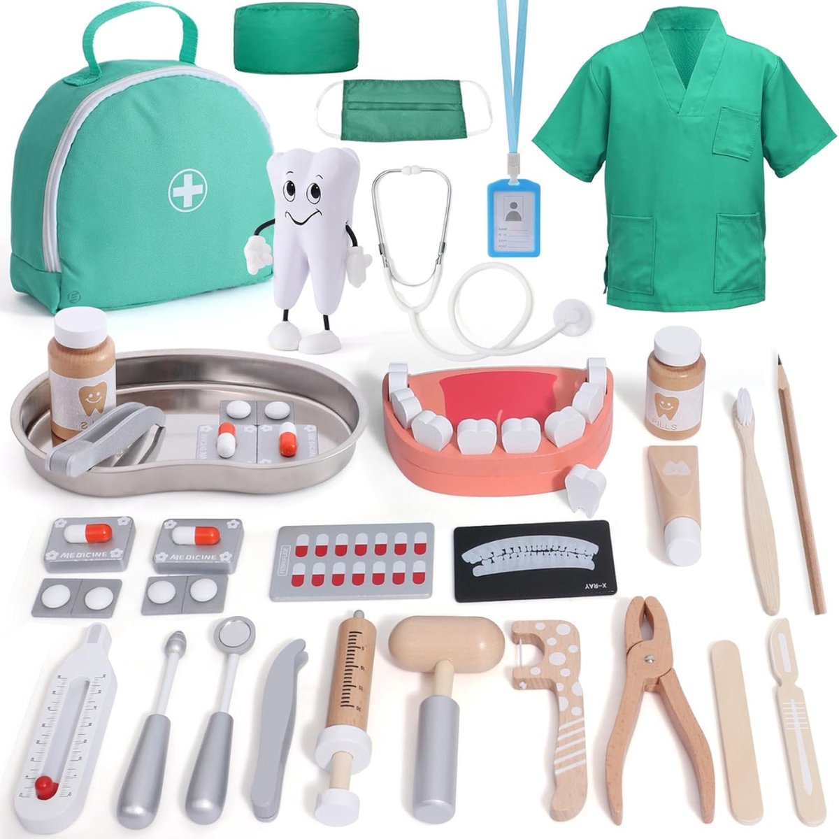 Equivera Dokterset Speelgoed - Doktersset - Speelgoed Doktersset - Dokterskoffer - Rollenspel - Cadeau