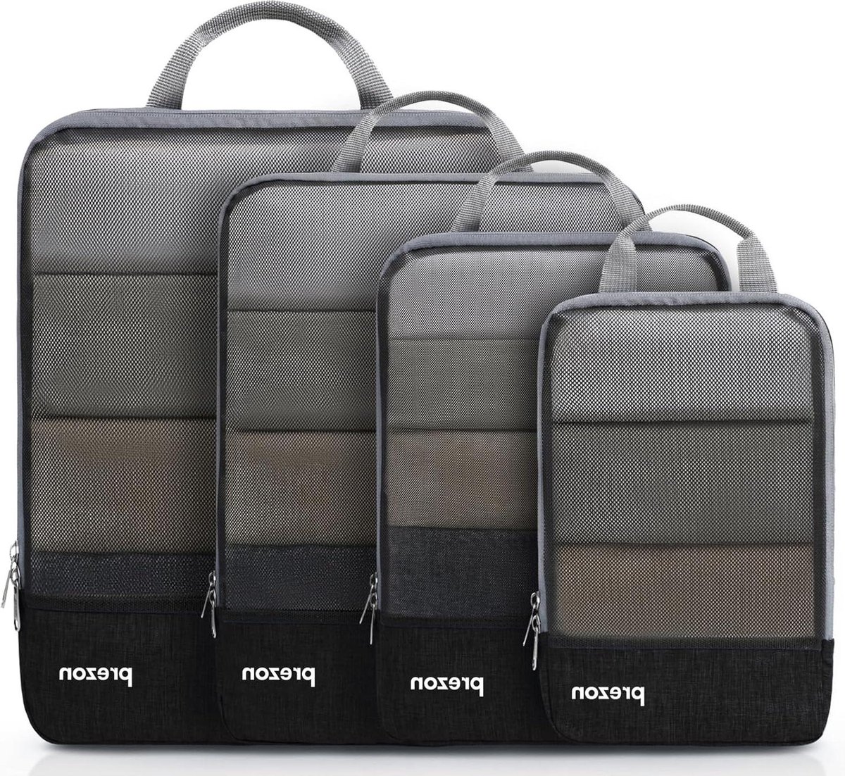 Compression Cubes Set - Extendable Suitcase Organizer for Travel and Home Packing packing cubes