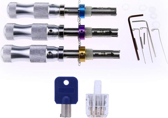Loboo Idea 3-delige koperen buisvormige Lock Pick Set