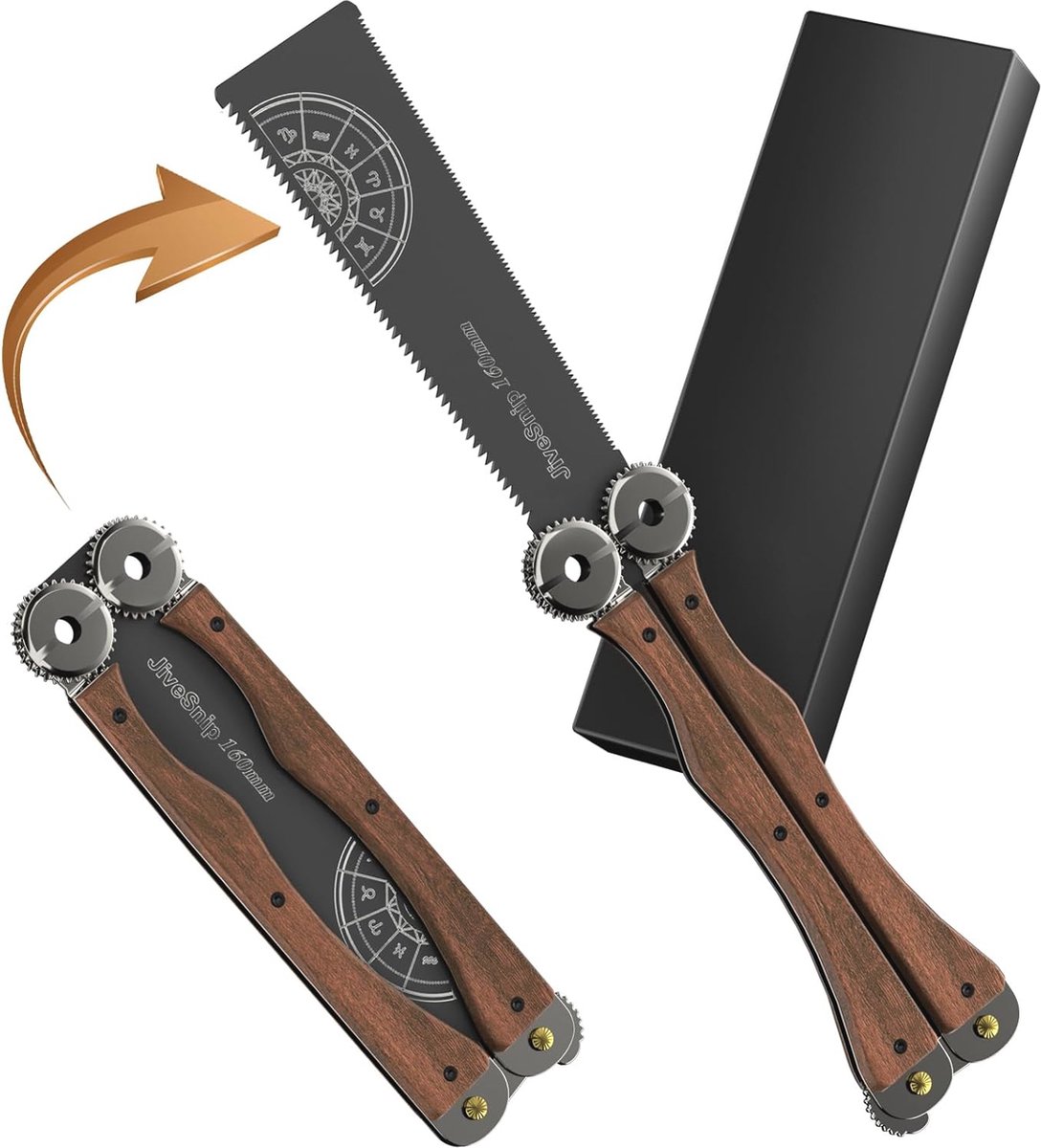 Opvouwbare Japanse Takkenzaag - 160 mm - Dual Edge - Efficiëntie en Draagbaarheid