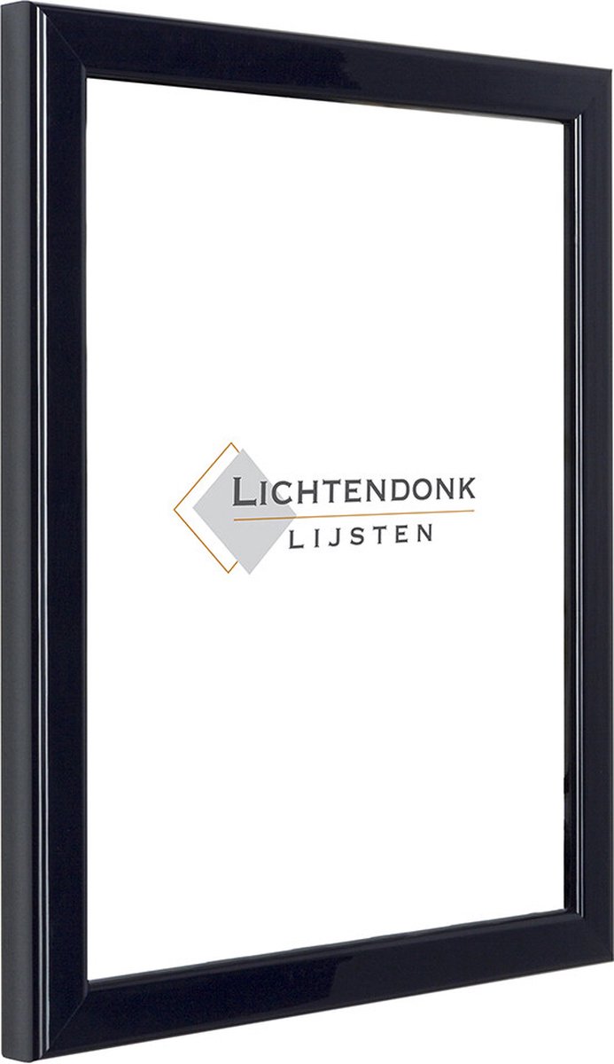 Lichtendonk Fotolijst - Donkerblauw - Hoogglans profiel - Fotomaat 30x30 - Ontspiegeld ACRYLITE - Art.nr. 10204630303