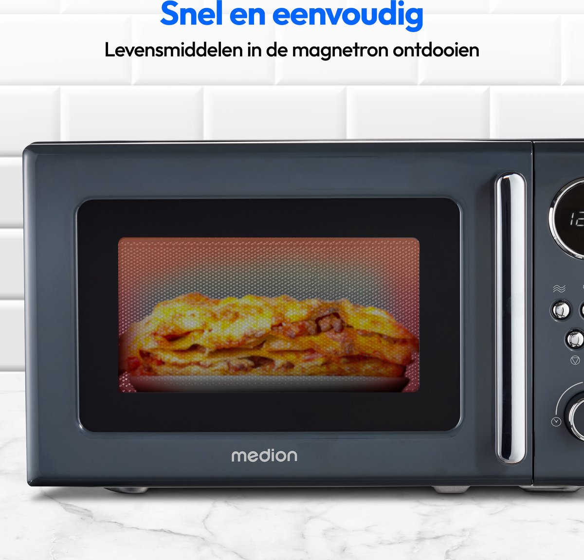 ETNA SMV620BEI | Magnetron - 800 W - Inhoud 18.8 l