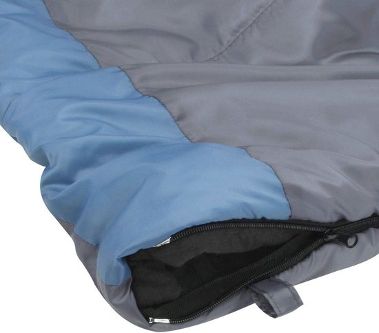 XXL Slaapzak voor Kamperen -7°C Dekenslaapzak 230x100 cm Katoenen Binnenvoering Blauwgrijs van Gonex — afbeelding 4