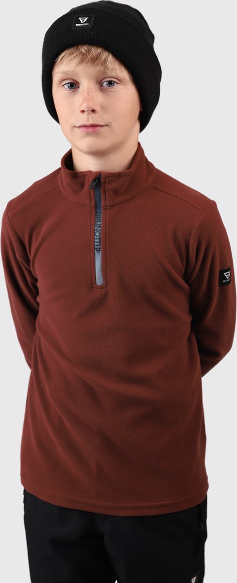 Brunotti Tenny Jongens Fleece Pully - Rood, Bruin - 152