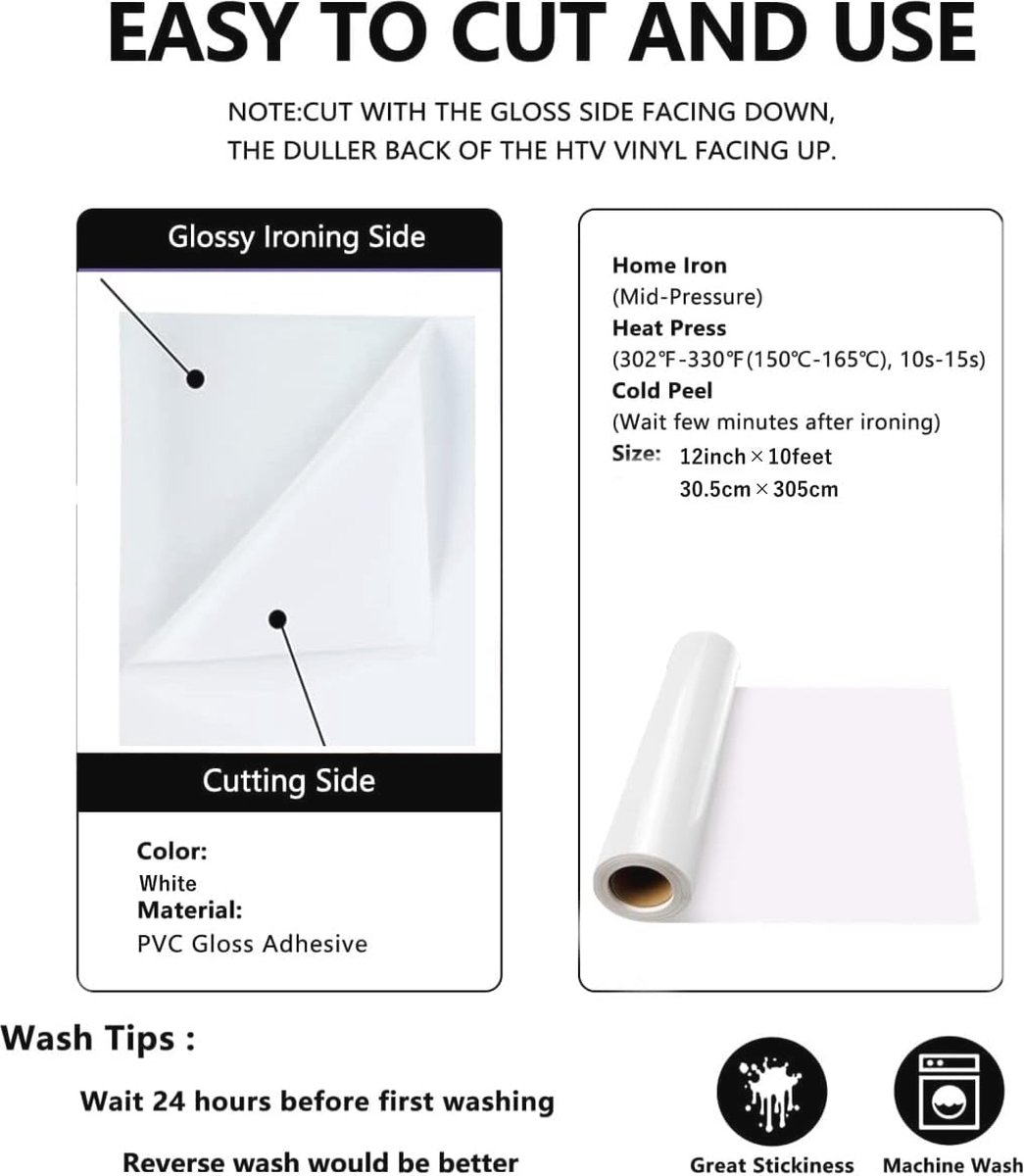 Tintnut Heat Transfer vinyl fluorescerende plotterfolie textiel, flexfolie plotter textiel, 10 stuks, 30 cm x 25 cm Tintnut Heat Transfer vinyl fluorescerende plotterfolie textiel, flexfolie plotter textiel, 10 stuks, 30 cm x 25 cm