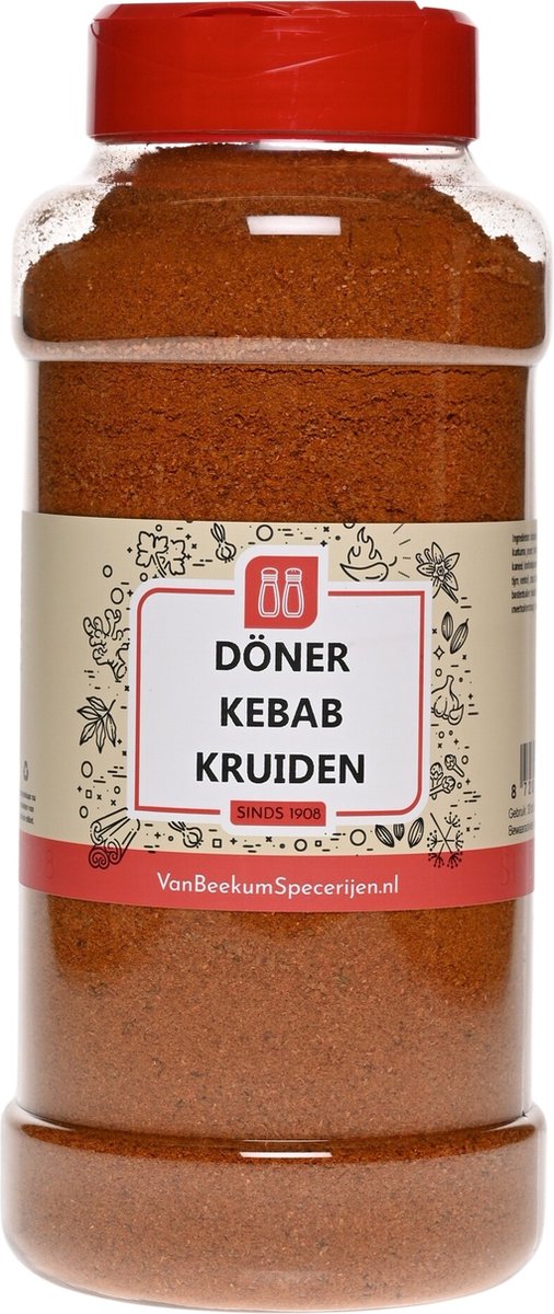 Goedkoopste Van Beekum Specerijen - Döner Kebab Kruiden - Strooibus 500 gram
