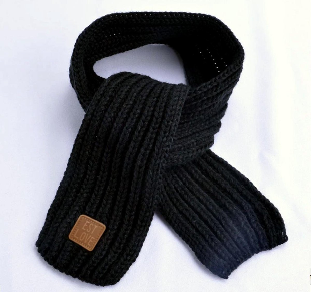 Geroosterd Grote hoeveelheid Idool Warme gebreide babysjaal Knitted|Zwarte sjaal meisjes jongens | bol.com