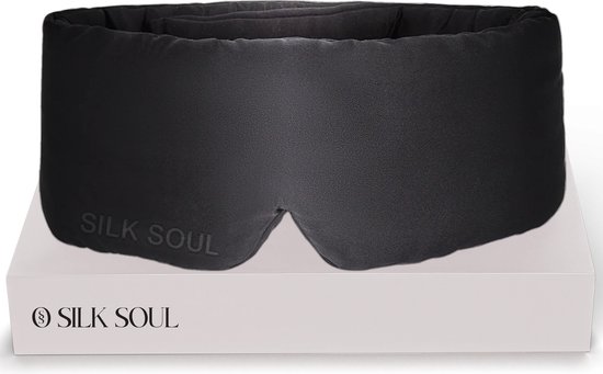 Manta Silk Mask - 100% verduisterend zijden slaapmasker, 22 momme