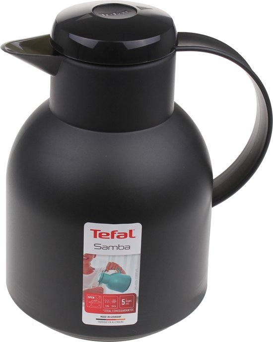 Tefal - Pichet sous vide SAMBA. Quick Tip 1.0L translucide noir