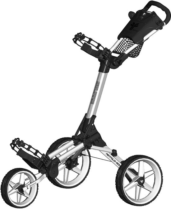 FastFold Square Golftrolley - Wit - golf trolley 3 wielen - golf - golf accesoires - golfkar van FastFold — afbeelding 2