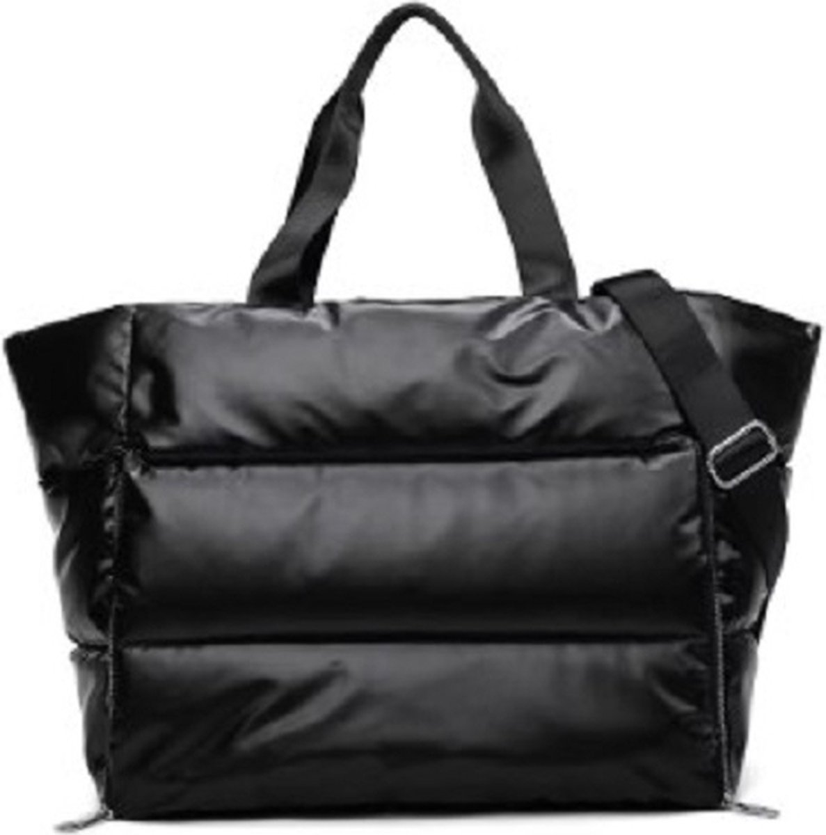Sporttas voor dames - strandtas met rits - fitnessmathouder - Montreal - WiMa - Zwart -