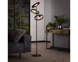 PS-Collection Hover 3L Vloerlamp - 40x40x155cm - Charcoal - Metaal - vloerlampen woonkamer, vloerlamp zwart, vloerlamp industrieel, vloer lamp, vloerlampen landelijk, staande lampen woonkamer, staande lampen, staande lamp industrieel