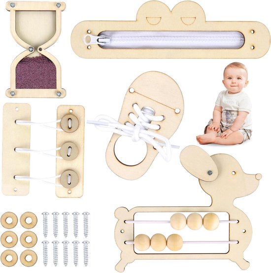 Montessori Busy Board Hands on Abilities Accessoires de bricolage Activités d'apprentissage