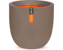 Capi Europe - Bloempot bol Smooth NL - 54x52 - Warm taupe - Bloempot voor binnen en buiten - Levenslang garantie - Breukbestendig - 100% Recyclebaar - CO2 Neutraal geproduceerd - KWT935