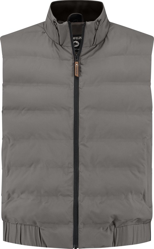 Travelin- Gilet doublé pour homme - Déperlant - Gris foncé