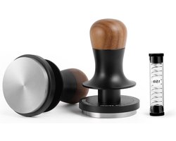 Koffiestamper constante druk 20-51 mm met geluidsfeedback en 3 ingebouwde veerbelaste tampers - Espresso stamper model T6182T-OS