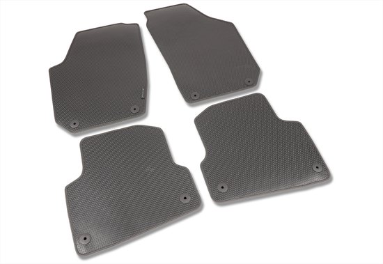 Tapis de voiture en caoutchouc Tapis de voiture Skoda Fabia - Année de construction : 2007 - 2015 - Ajustement d'origine - 4 pièces