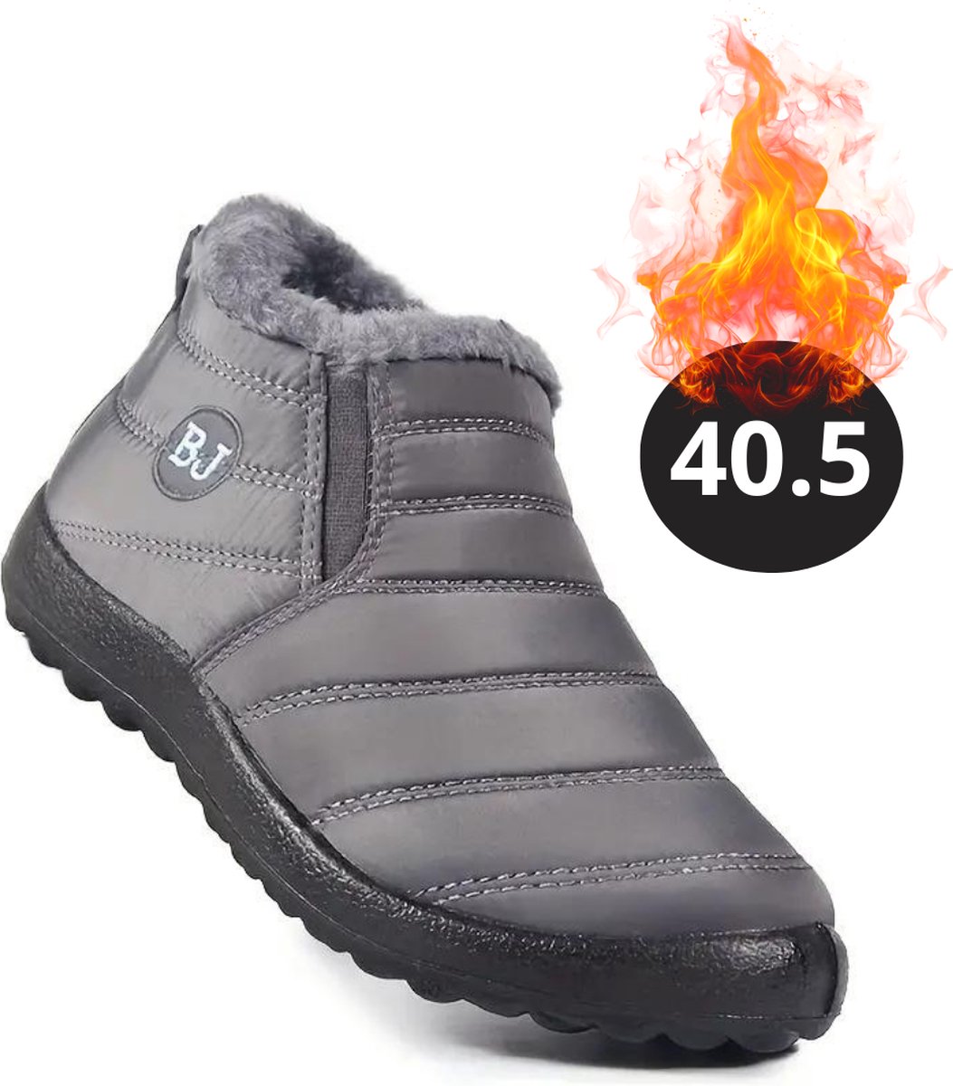 Livano Snowboots Sneeuwschoenen Sneeuwboots Dames Wintersport Ski Skischoenen – 40.5 Laag Grijs